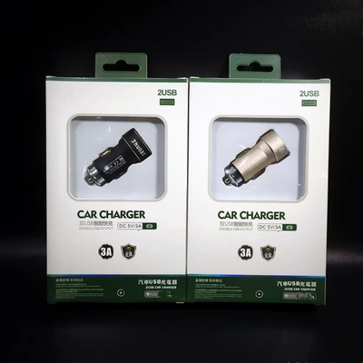 Mobil şarj cihazları, fast charging metal car - jie-cc-3a-car-chargercolor-mix-and-match-delivery