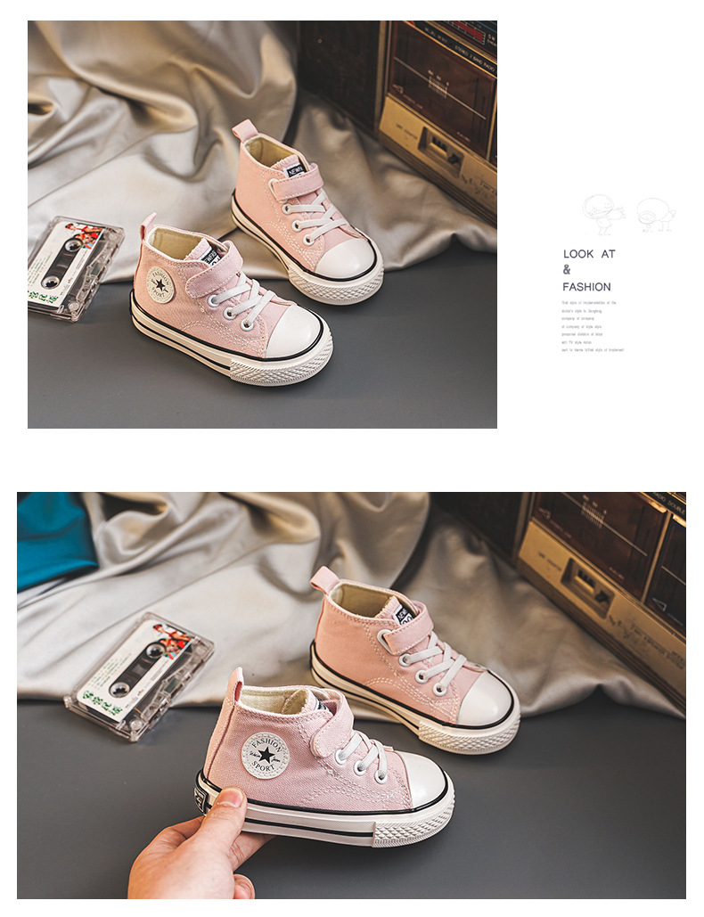 Baskets en toile pour garçon chaussures confortables polyvalentes_voghion.com