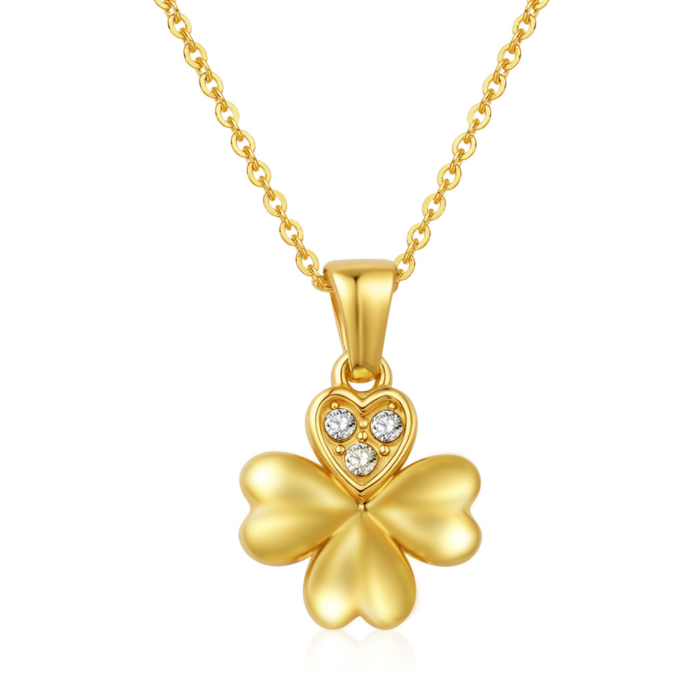 Collar de acero de colgante de oro retrógrado Mirad Wind 2025 nuevo estilo de mujer de alto nivel collar de aceite de acero de acero de collar de amor universal