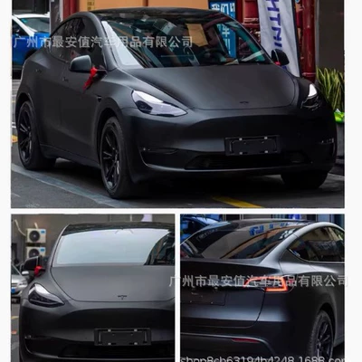 Cross-Border Hot-Selling Pet Matte Black Color-Changing Film Car Full Car Film Samurai Black Color-Changing Film 1.52* 17m (Auto Color Change Film) - pet-matte-black-152m-wide-17m-long