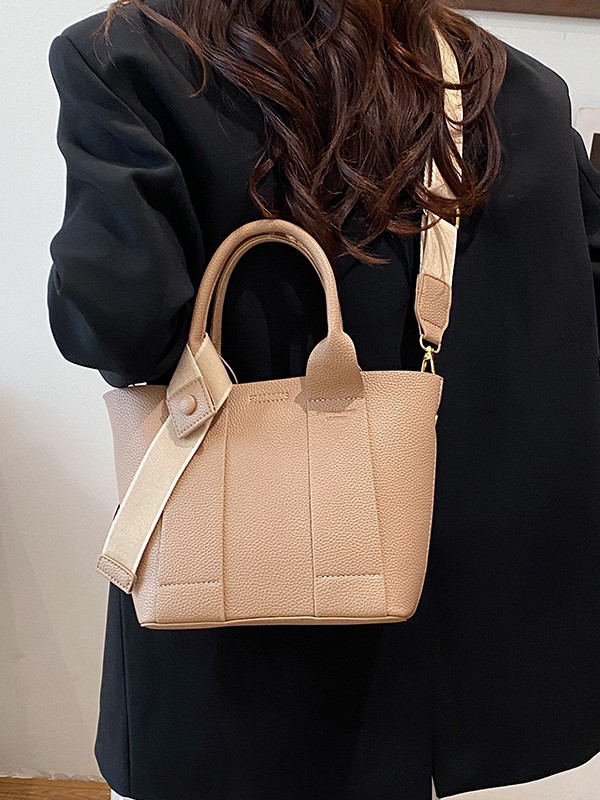 Nuevo bolso de cubo de mano transfronterizo de moda de comercio exterior de mujeres Lichi estampado de alta calidad bolso de hombro