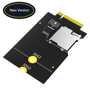 TF���DB KEY�D�ӿ�TF SDHC SDXC to NGFF Key B Adapter