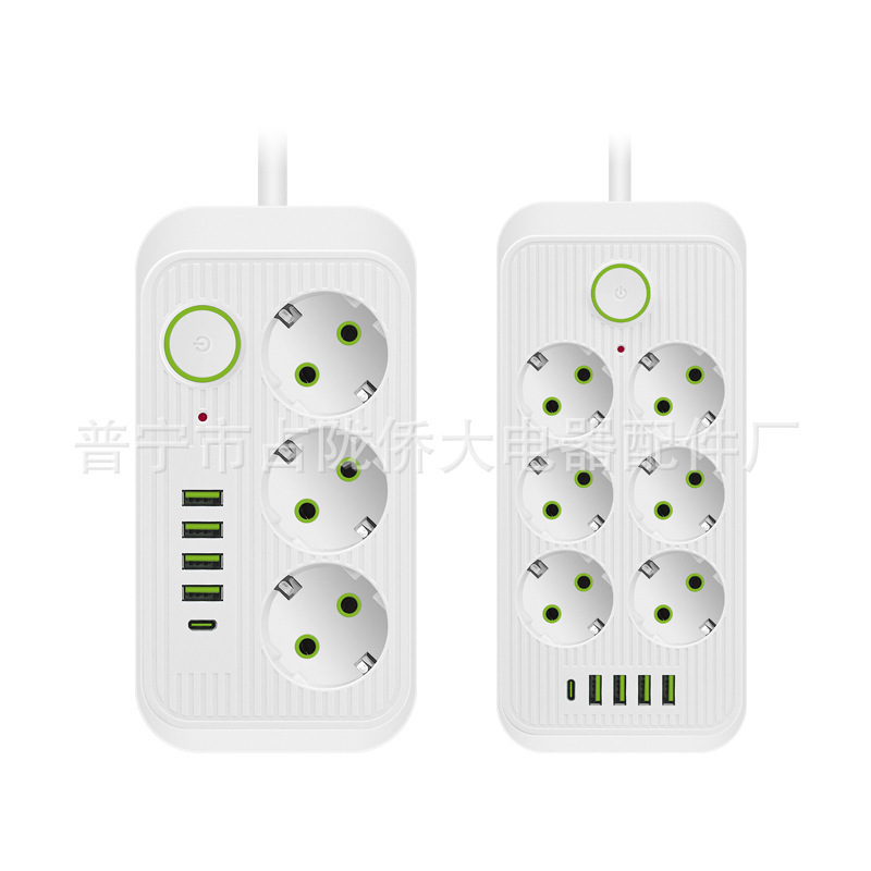 Fuente de comercio exterior enchufe USB estándar europeo enchufe de oficina doméstica de alta potencia estándar alemán