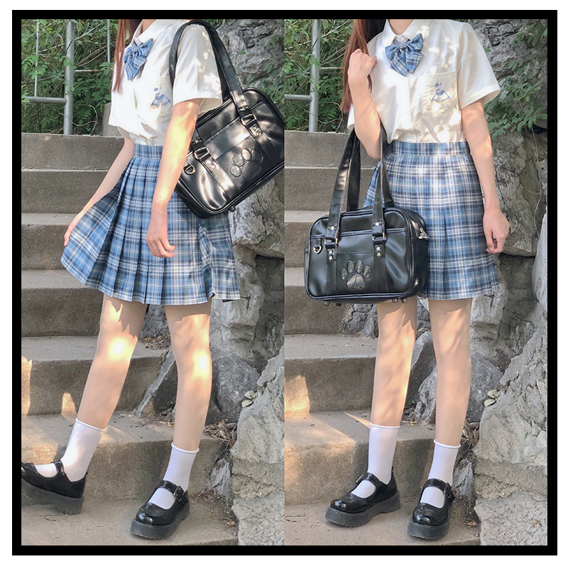 学生jk包制服包猫咪款单肩包手提包皮包日本高中生书包双肩包背包-阿里巴巴