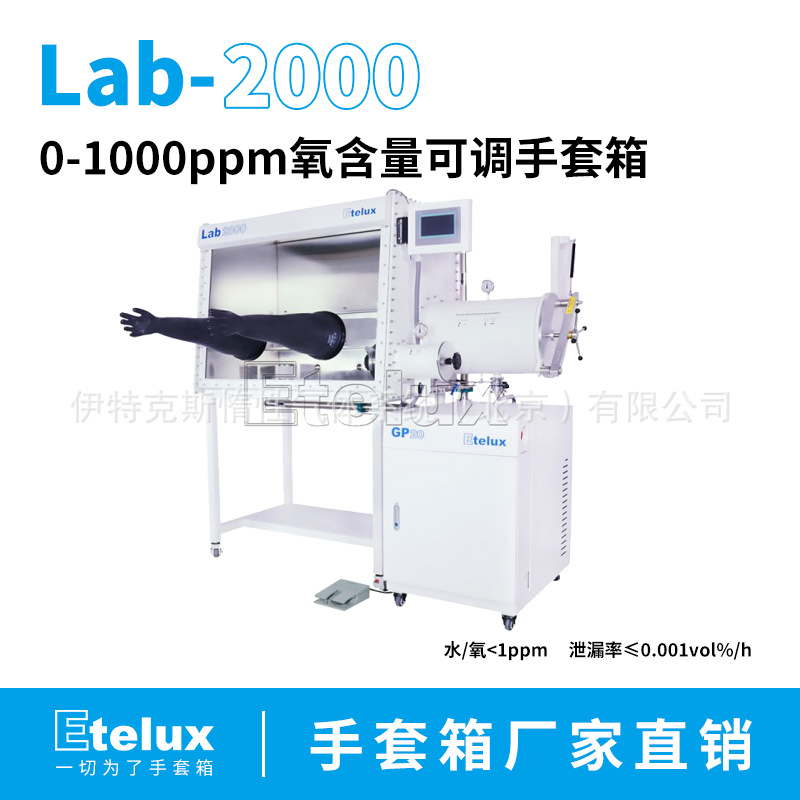 伊特克斯 Lab2000 0-1000ppm氧含量可调手套箱 自主品 惰性气体