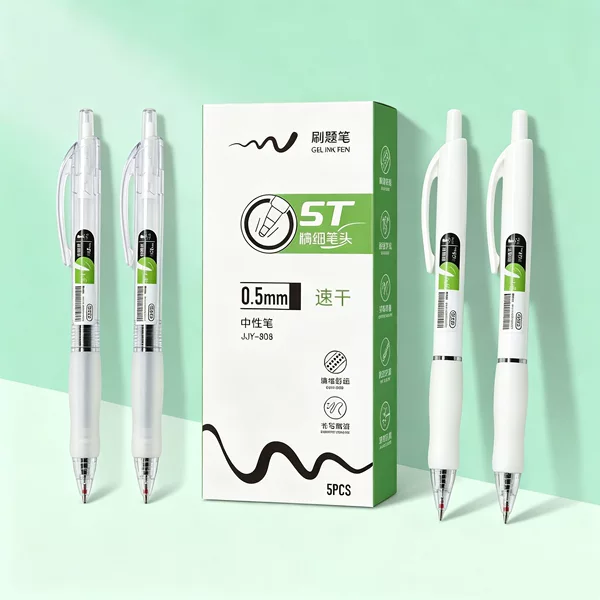 Study Tool Magic Pen with Press-Type Quick-Dry Bullet Tip St Sharp Tip Pen for Students' Exam and Office Use 808 Signature Pen