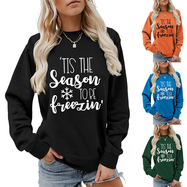 Női pulóver tis the season karácsonyi stílus_voghion.com