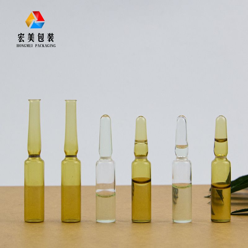 低硼硅玻璃安瓿1ml2ml色环安瓿色点刻痕安瓿瓶原液针剂安瓿瓶