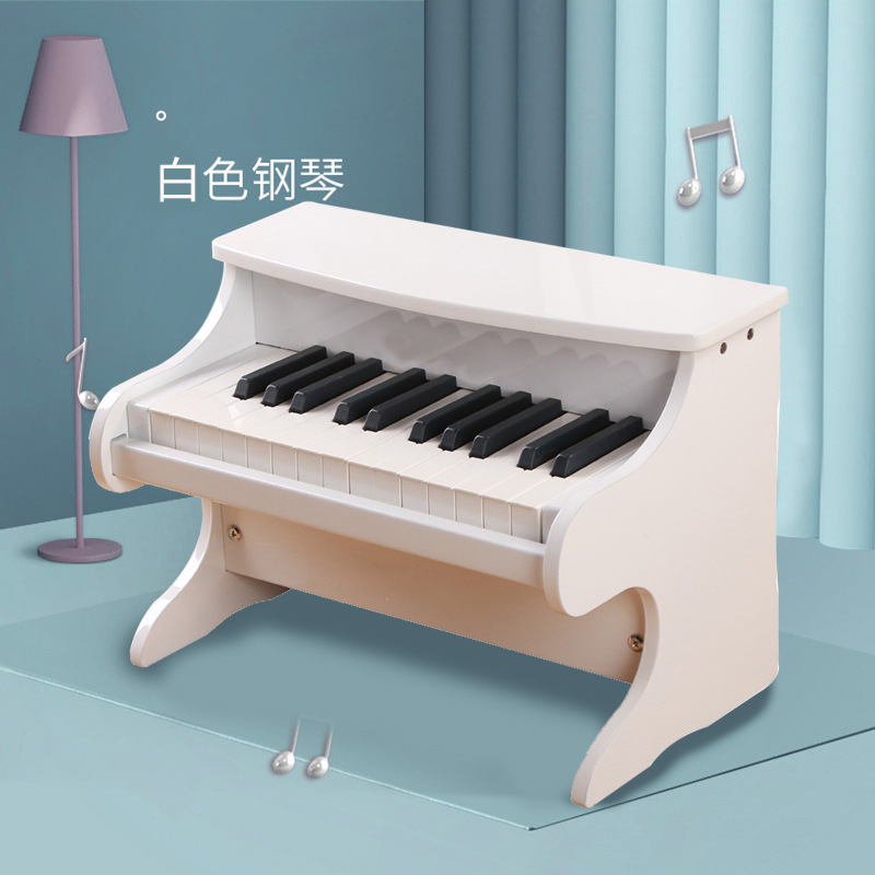 Fábrica directa de bebés piano de madera para niños piano electrónico puede tocar música de puzzle juguetes de madera