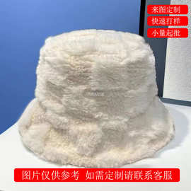 保暖舒适兔毛保暖毛绒帽子新款秋冬季护耳批发休闲百搭毛球设计