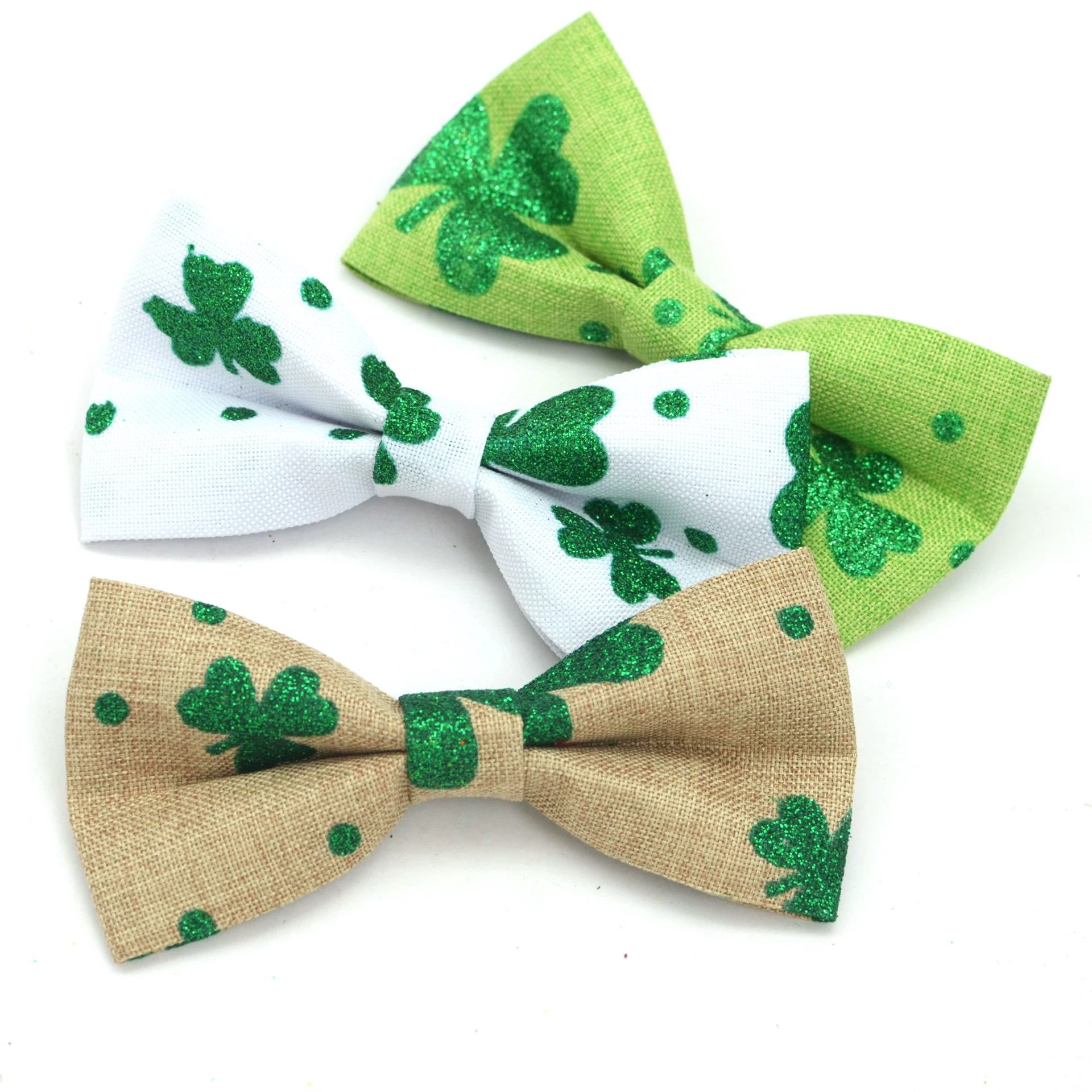 Трансграничные модели Святого Патрика Клевер для домашних животных галстуков
