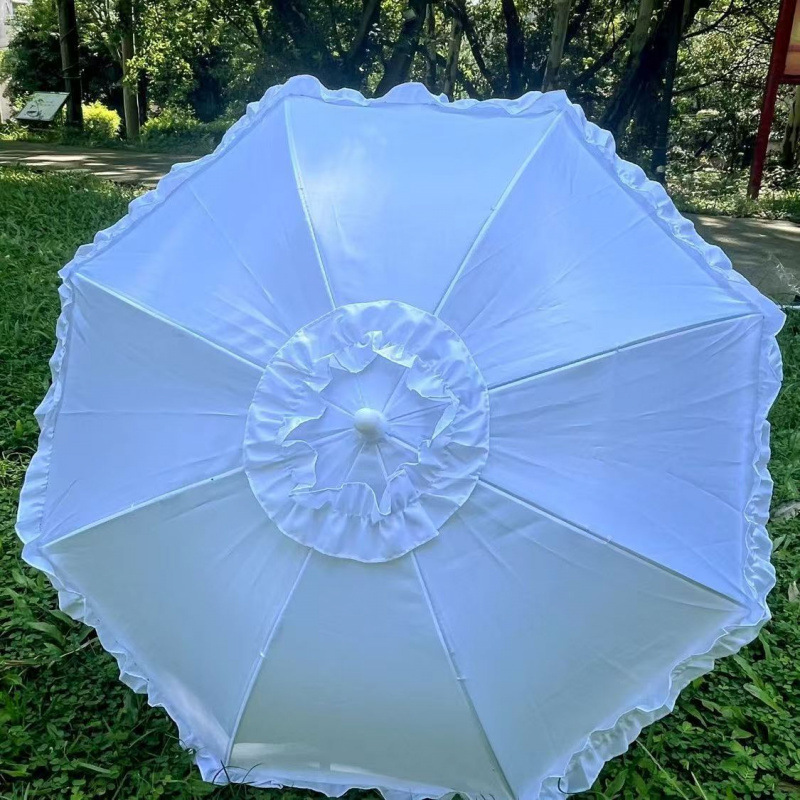 Handmade Long Straight-Handled Umbrella, Handmade Umbrella Base, Gothic-Style Accessory for Photography, Free Shipping for One Item