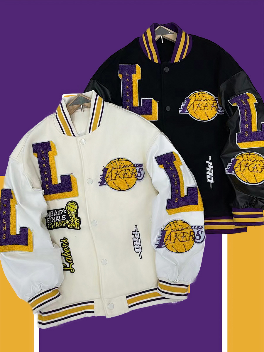 Chaqueta de hombre de la marca de moda de Milán de alta calidad uniforme de béisbol suelto retro americano pareja chaqueta de moda de motocicleta otoño e invierno