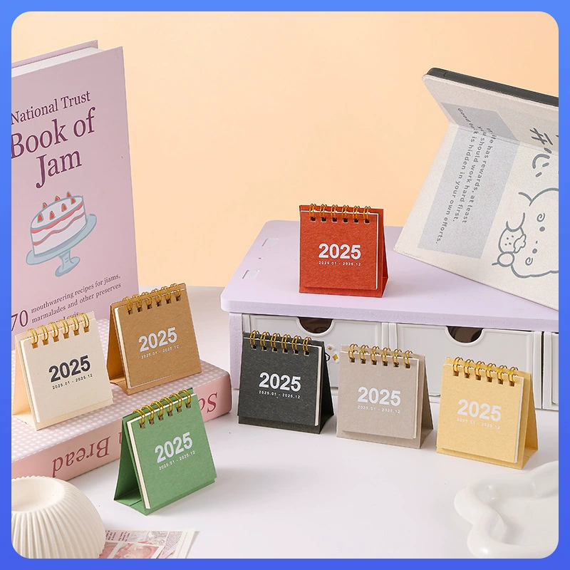 Cute small desk calendar, 2025 years
