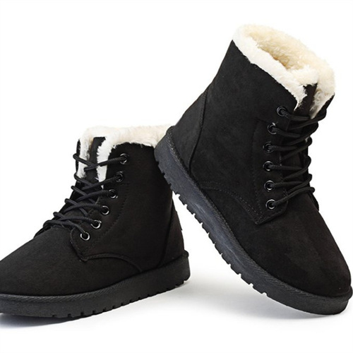 Cotton shoes with fleece lining and thickened design, women's winter new style warm casual cross-border cotton boots, short-cuff women's shoes.