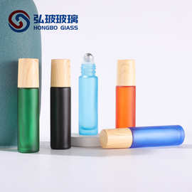 滚珠瓶木纹盖 10ml走珠瓶 水转印盖精油瓶彩色分装瓶多特瑞滚珠瓶