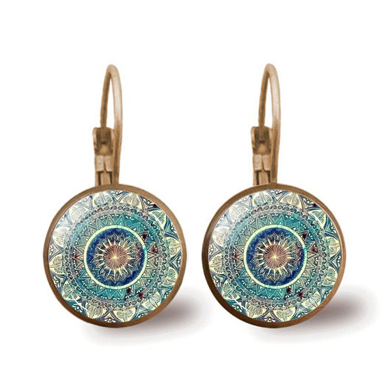 Yoga Mandala Flower Earrings 2