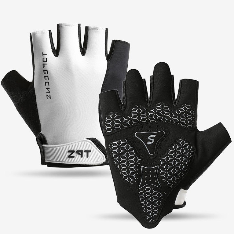 Guantes deportivos y de fitness para hombre, ejercicio de dominadas, barra horizontal antideslizante, medio dedo, guantes de ciclismo y montañismo para hombre