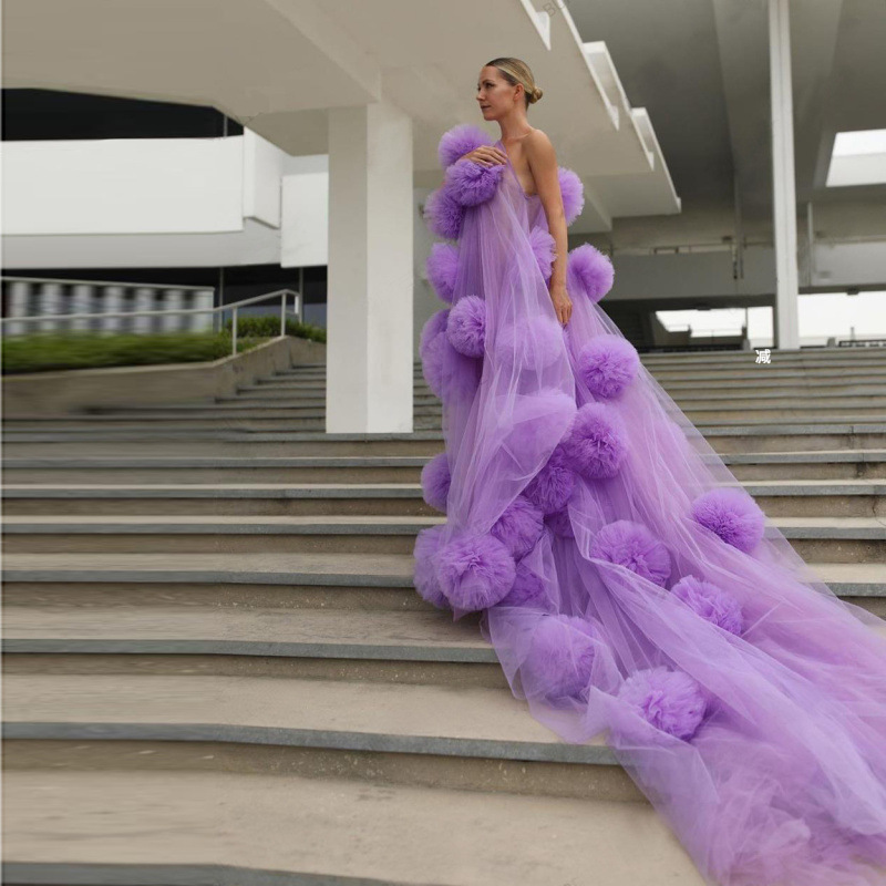 Lengthened Trailing Fashion Mesh Pleated Bridal Wedding Dress European and American Foreign Trade New Style Marson AliExpress WISH