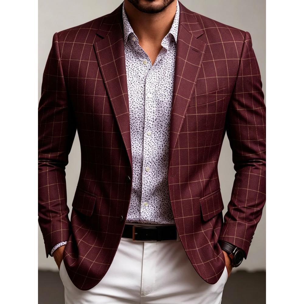 Comercio exterior transfronterizo hombre delgado moda traje casual de color sólido clásico versátil primavera y otoño delgado chaqueta de traje