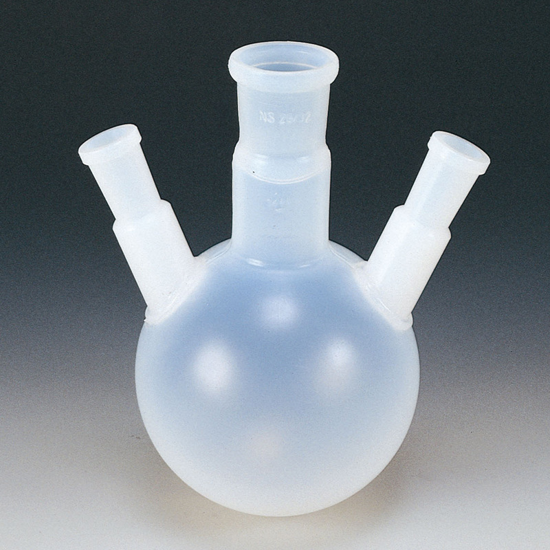 日本 AS ONE 亚速旺 进口 实验使用 PFA圆底烧瓶 四口 1-6665-03