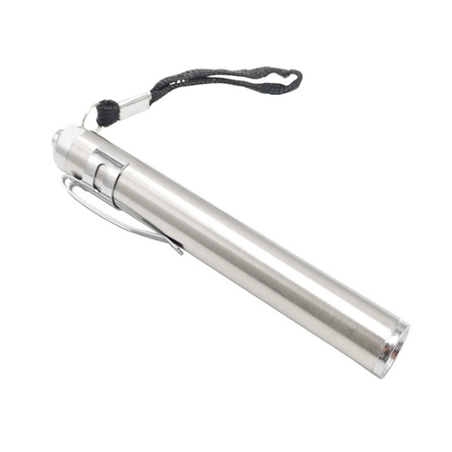 Stainless Steel Mini LED Keychain Flashlight No. 7 Section Strong Light Gift Outdoor Night Travel Electronic Lighting