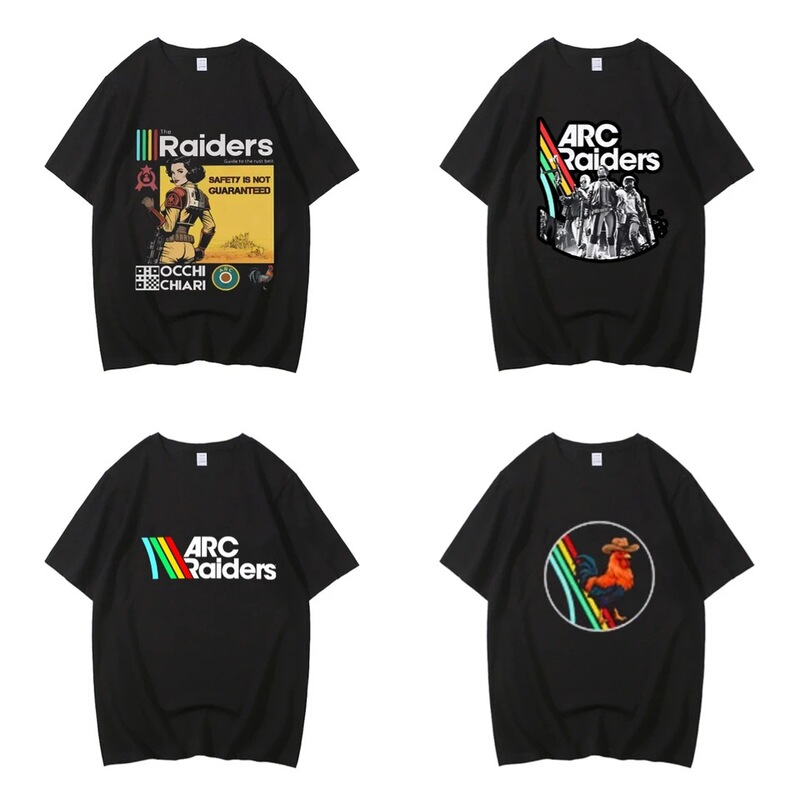 Pure Cotton Short-Sleeved T-Shirt Men Arc Raiders Men's T-Shirt T-Shirt High Quality Cotton T-Shirt Retro Street Clothing Pure Cotton Short-Sleeved T-Shirt Men Arc Raiders Men's T-Shirt T-Shirt High Quality Cotton T-Shirt Retro Street Clothing