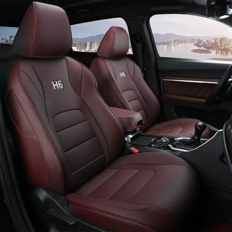 Чехлы на сиденья (Great Wall Haval H6) 5 мест, полный кожух, промежуточная кожа / износостойкая кожа
