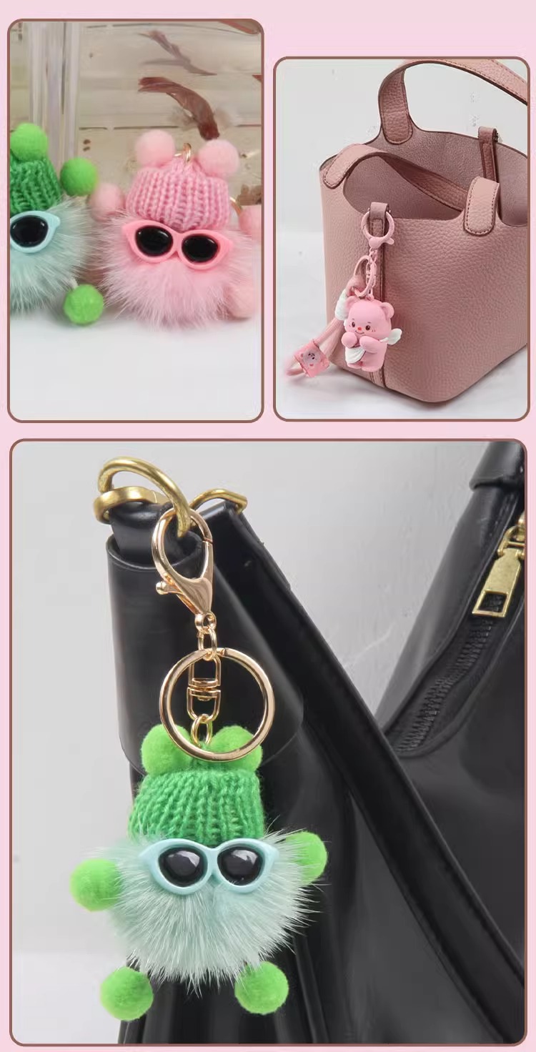 Yadi Electric Car Decoration Keychain 2024 New Katie Small Pendant Exquisite High Sense Super Cute Small Accessories