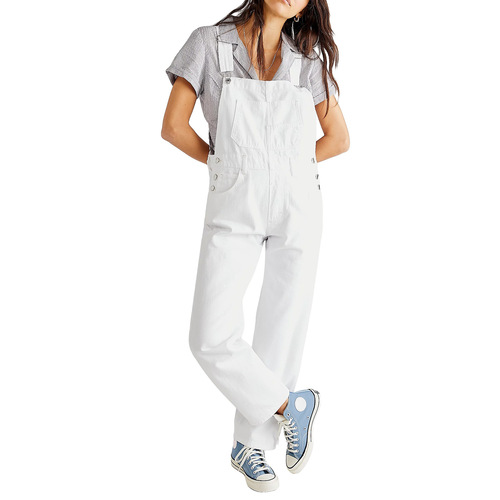 Women's Loose and Casual denim overalls with straps