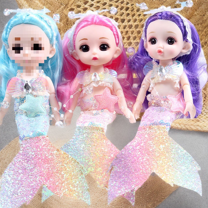 Exquisite Mermaid Doll Princess Set Multi-Jointed Changeable Fashionable Confused Barbie Doll Christmas Gift