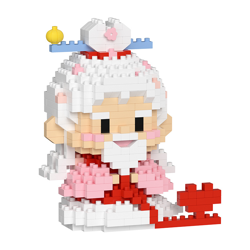 Chao lechuang micro bloques de construcción de partículas ensambladas Año Nuevo Dios DE LA Riqueza Serie 7196-7201 juguetes de decoración de regalo al por mayor