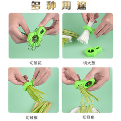 Creative stainless steel scallion slicer with plum blossom shape, scallion cutting tool, kitchen tool for slicing scallions