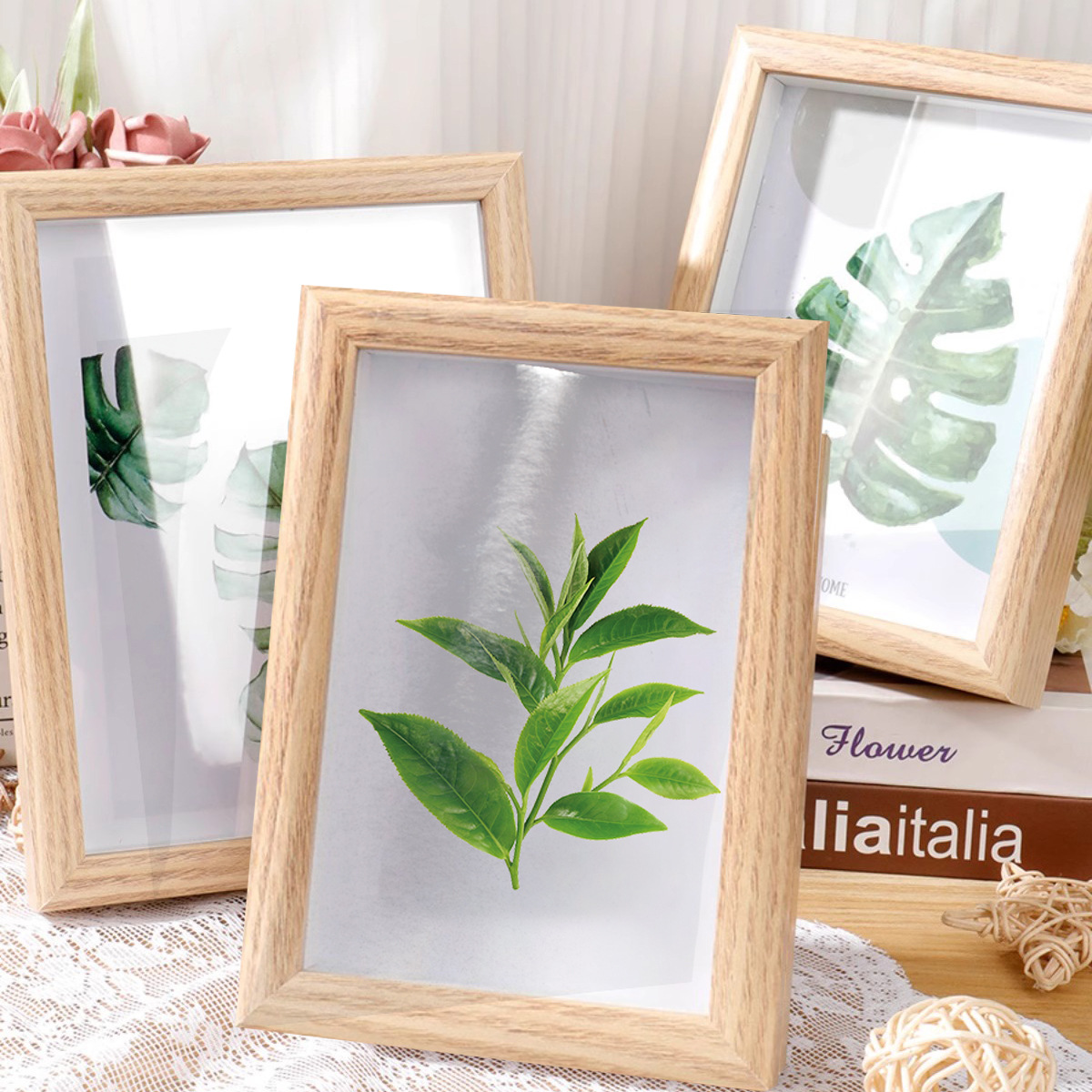 Photo washing to make photo frame wall hanging hollow photo frame simple three-dimensional table 60-80 inch photo frame exquisite a4 couple