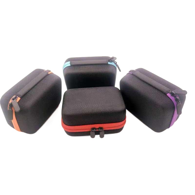 Bolsa portátil de aceite esencial Bolsa de almacenamiento de aceite esencial de rejilla 12 5ml10ml15ml bolsa de acabado de almacenamiento de botella de aceite esencial Eva caja de aceite esencial