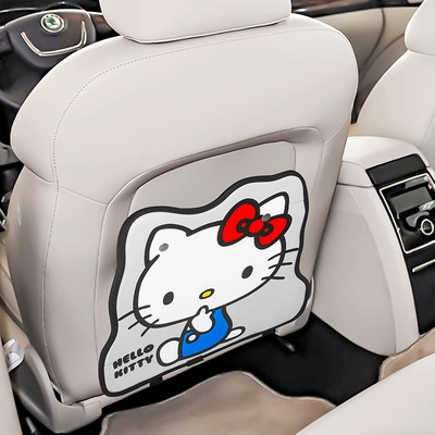 Rear Seat Protection Pad Anti-Wear – Chair back anti-kick pad - kt007-9-kitty-mysterious-gray1-styling-model