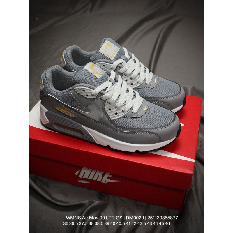Cross-border foreign trade Air Max 90 "White/Black" retro air-cushioned versatile casual sports running shoes