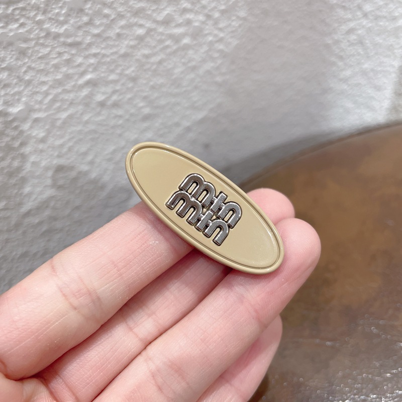 Khaki-double min hairpin (4cm)