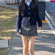 早春季搭配一整套茶系韩剧女主穿搭小香学院风jk制服套装连衣裙子