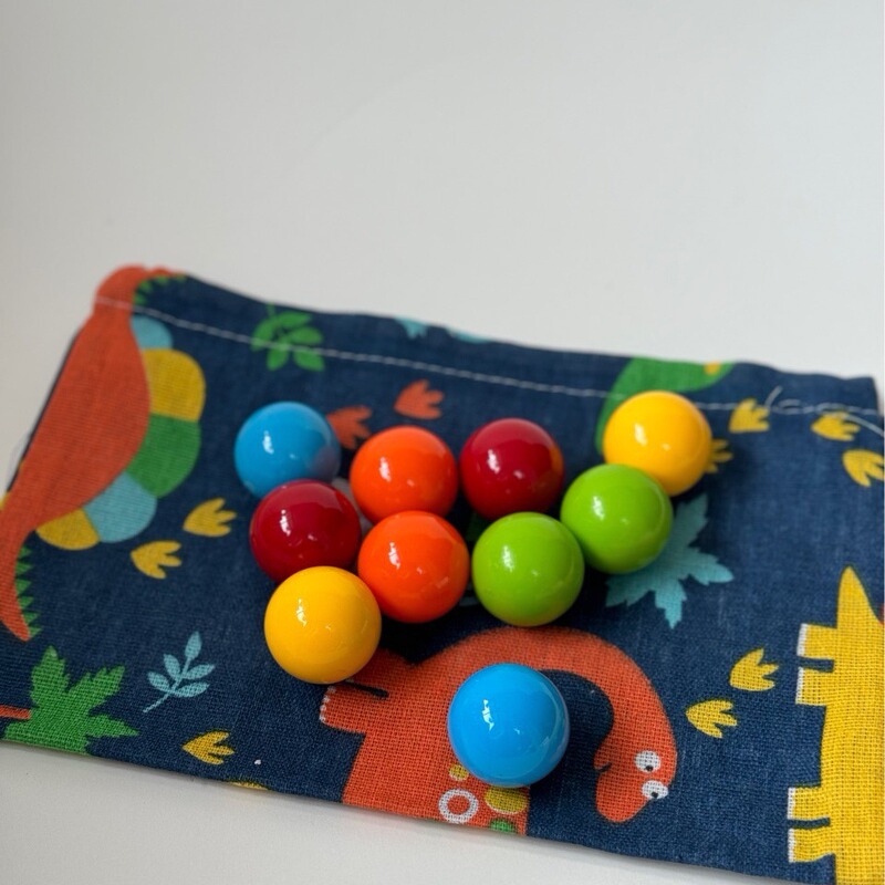 Plastic solid ball 2cm color counting small ball mathematical probability ball track building block ball accessories