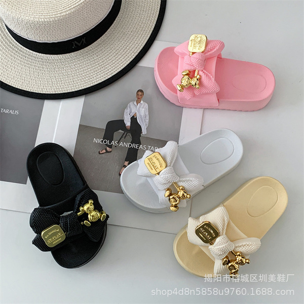 non-slip children's sandals with butterfly