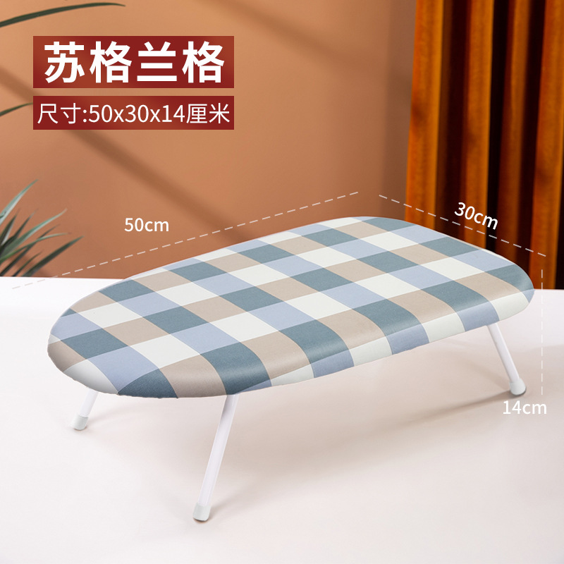 Hogar pequeña tabla de planchar de escritorio dormitorio plegable mini tabla de planchar multifuncional ajustable de alta temperatura portátil