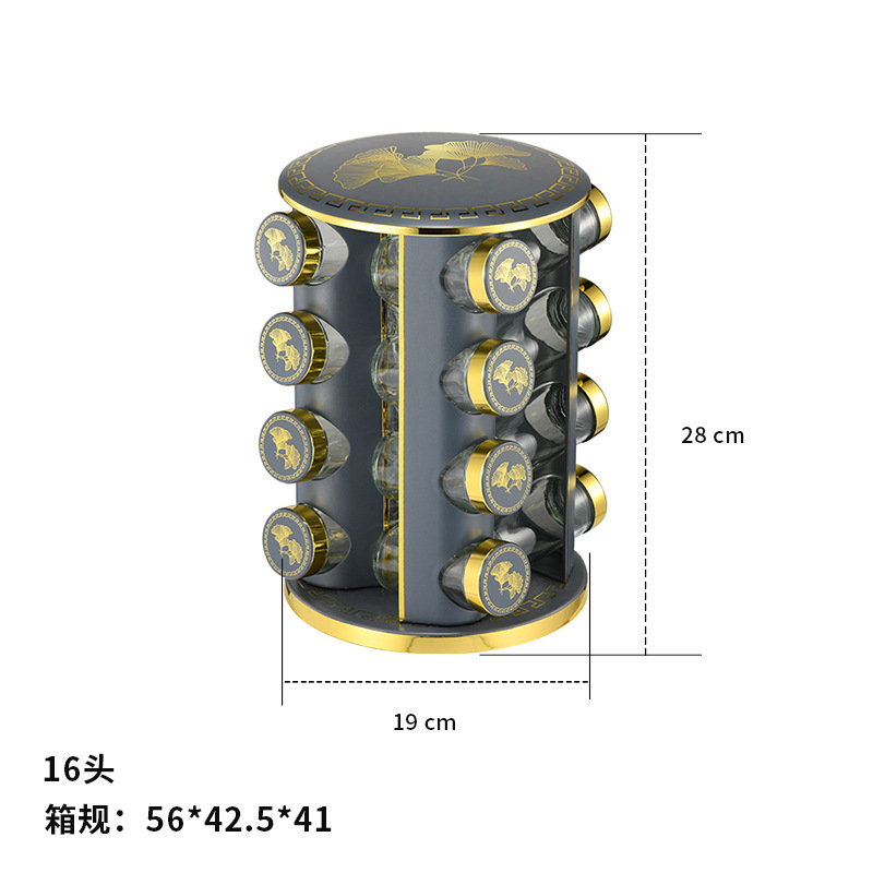 Estante de condimento giratorio redondo de acero inoxidable Estante de condimento multifunción Ginkgo biloba Phnom Penh Estante de cocina