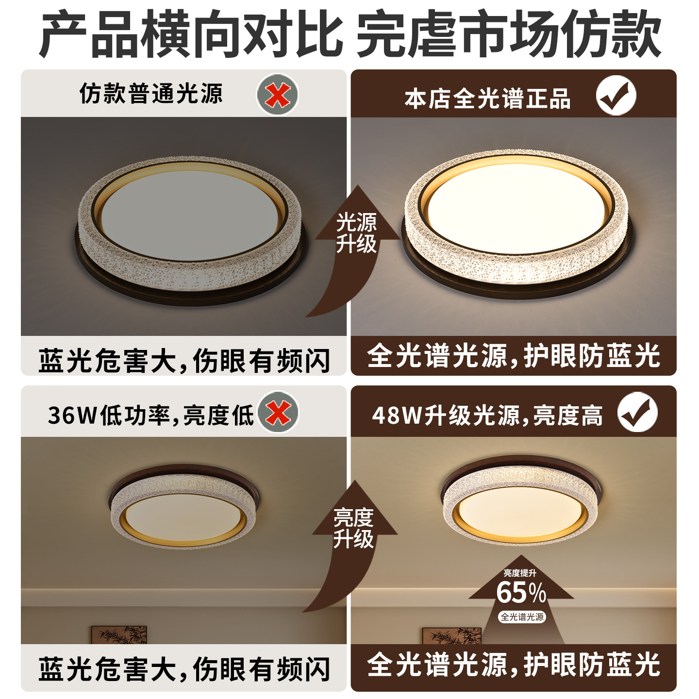 Luz de techo del dormitorio lujoso cristal de atmósfera moderna lámpara de habitación minimalista 2026 nueva lámpara de dormitorio principal lámpara de sala de estar 357L