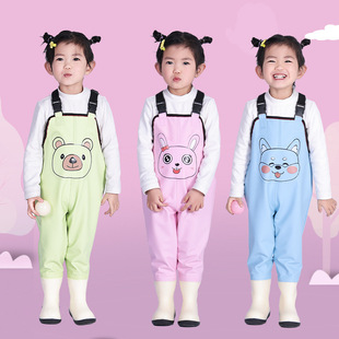 Children's Waterproof Jumpsuit for Playing in Water, Kindergarten Waterproof Clothing, Beach Gear for Catching Fish, Wading Rain Pants for Babies