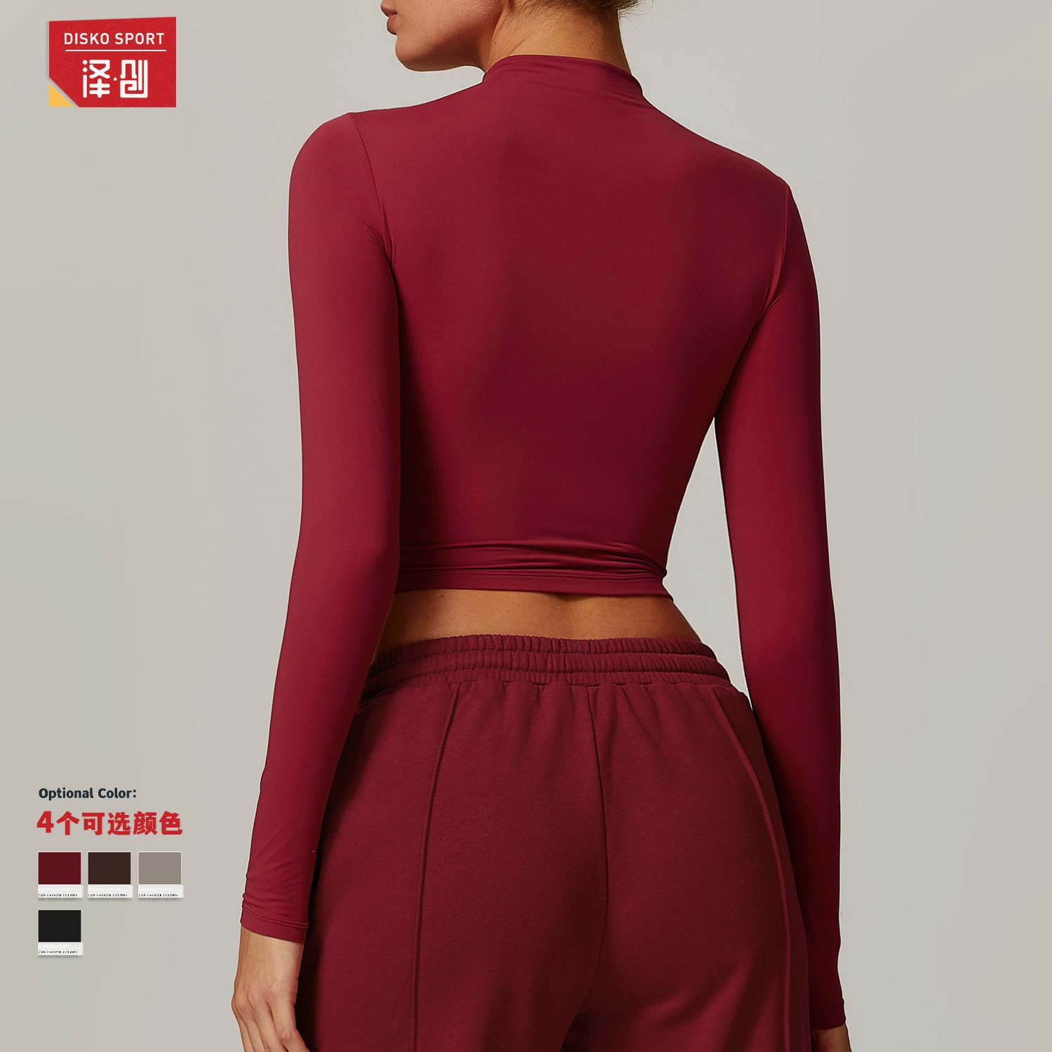 Быстро сохнущий спортивный лонгслив, женский европейский Slim Fit для зала и йоги, плотно прилегающий