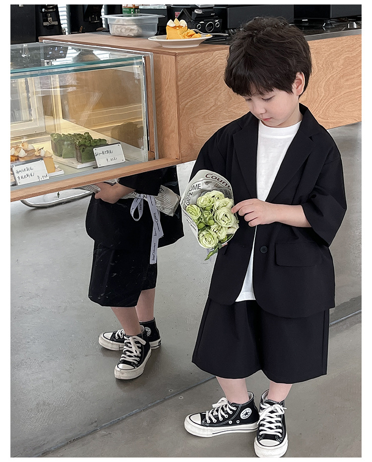 Summer Clothing Set For Boys Stylish Thin Outfit For Children_voghion.com