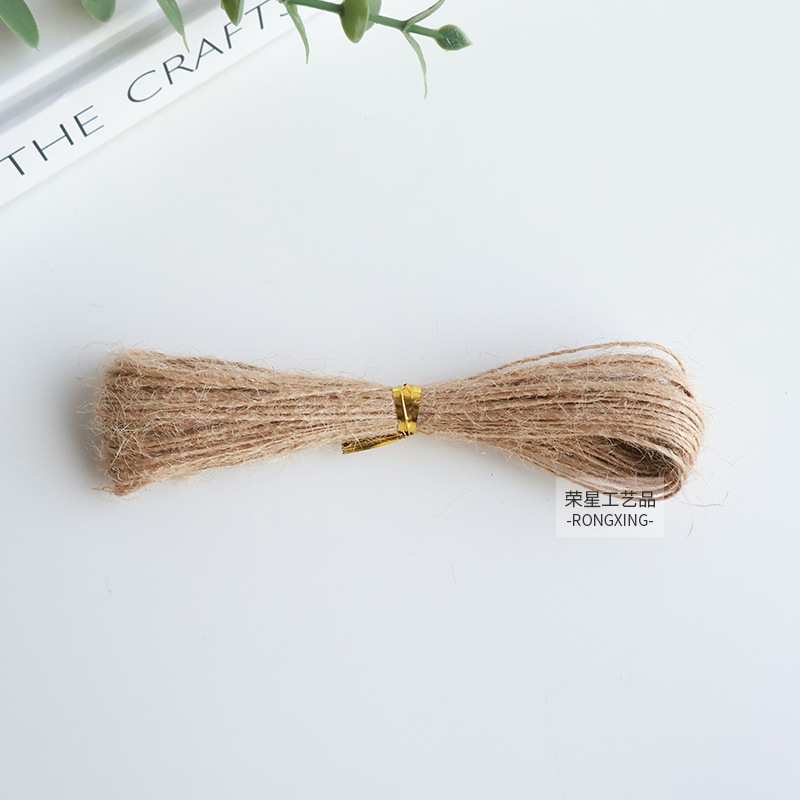 Cuerda de cáñamo Cuerda de cáñamo de bricolaje Cuerda hecha a mano de alta calidad Cuerda de cáñamo de grosor natural Adornos artesanales Cuerda de encuadernación colgante al por mayor image 13