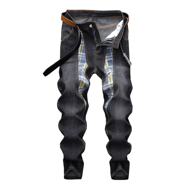 Heren trendy denim broek modieuze jeans_voghion.com