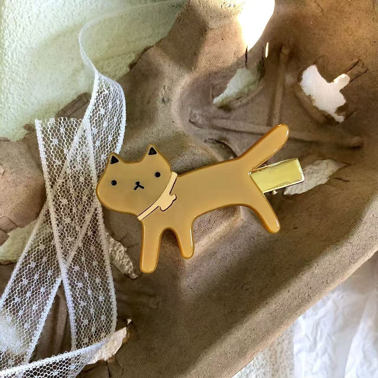 A9-강아지 사이드 클립--캐러멜